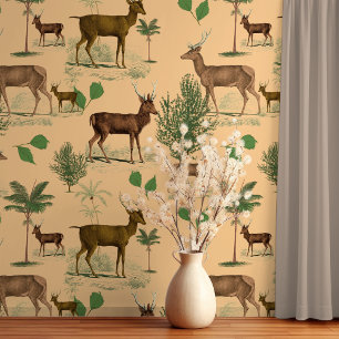 Vintage Deer Wallpaper