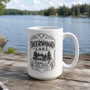 Vintage Deerwood Boathouse Coffee Mug