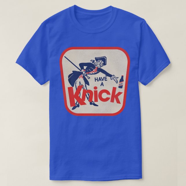 Vintage Defunct KNICKERBOCKER Beer T-Shirt (Design Front)