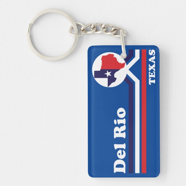 Vintage Del Rio Texas Key Ring (Front)