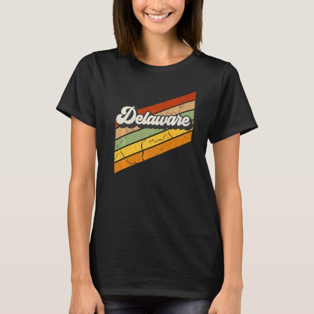 Vintage Delaware 80s Retro T-Shirt (Front)