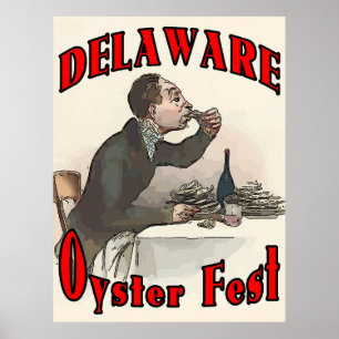 Vintage Delaware Oyster Fest Poster