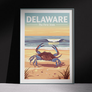 Vintage Delaware Poster