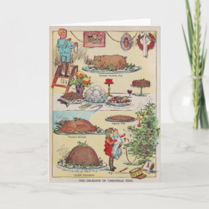 Vintage Delights of Christmas Time Card