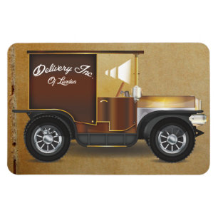 Vintage Delivery Van Magnet