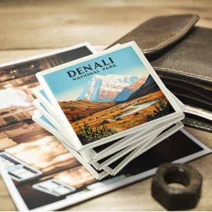 Vintage Denali National Park Magnet