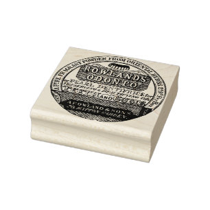 Vintage Dental Powder Contained Rubber Art Stamp