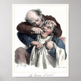 Vintage Dentist Tooth Extraction Poster