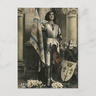 Vintage Depiction of Joan of Arc Postcard