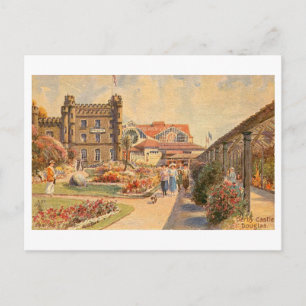 Vintage Derby Castle in Douglas Postcard