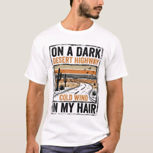 Vintage Desert Highway Wind Graphic T-Shirt Design
