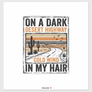 Vintage Desert Highway Wind Graphic T-Shirt Design