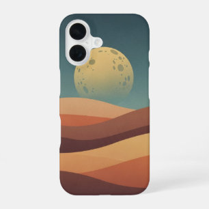 Vintage Desert Moonrise iPhone 16 Case