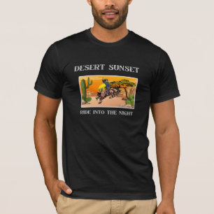 Vintage Desert Sunset Cowboy T-Shirt