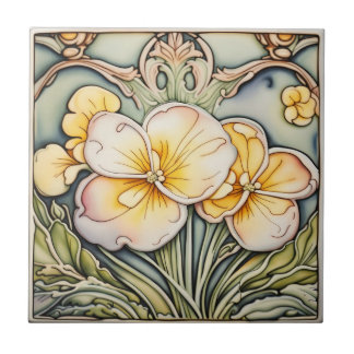  vintage design antique peranakan ceramic tile