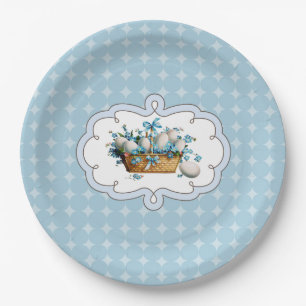 Vintage design Easter Brunch Party Paper Plates
