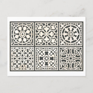 Vintage Design for Tile Mosaic Postcard