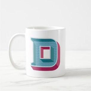 Vintage Design Monogram A Initial Coffee Mug