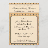 Vintage Design-Reunion, Event, Party Invitation