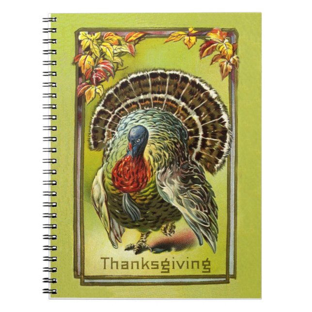 Vintage Design Thanksgiving Recipe Book (Front)