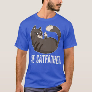 Vintage Design The Catfather Tee Cute Cat The Cat