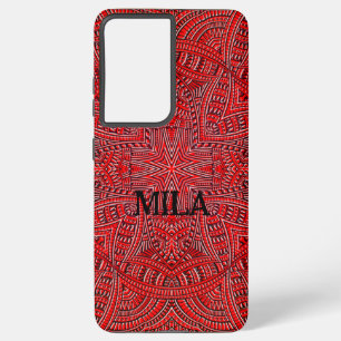 Vintage design with your name samsung galaxy case