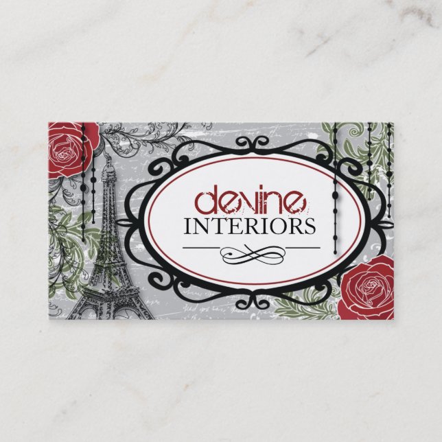 Vintage Designer Business Cards (Front)