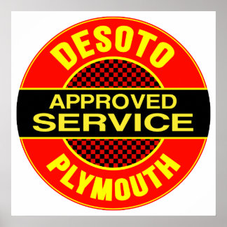 Vintage DeSoto service sign