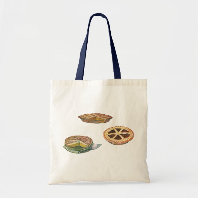 Vintage Desserts, Thanksgiving Pies, Pecan Pumpkin Tote Bag (Front)