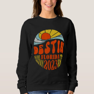 Vintage Destin Beach Florida 2023 Surf Surfing Ret Sweatshirt