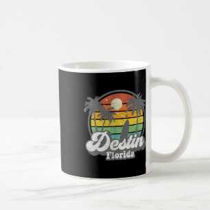 Vintage Destin Florida Beach Surfing Retro 70s Sur Coffee Mug