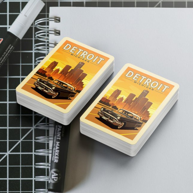Vintage Detroit Michigan Playing Cards (Creator Uploaded)