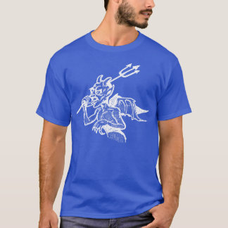 Vintage Devil Illustration Design T-Shirt