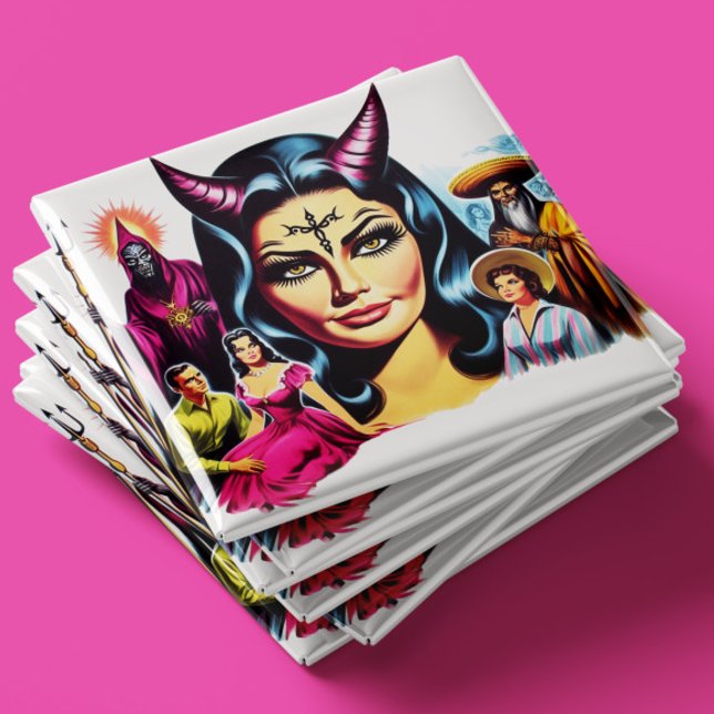 Vintage Devil Woman Magnet (Creator Uploaded)