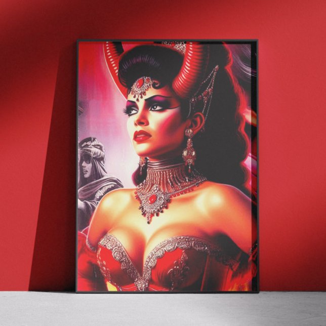 Vintage Devilish Woman Poster (Creator Uploaded)