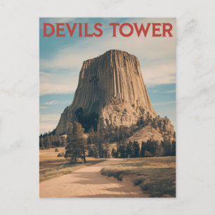 Vintage Devils Tower Postcard