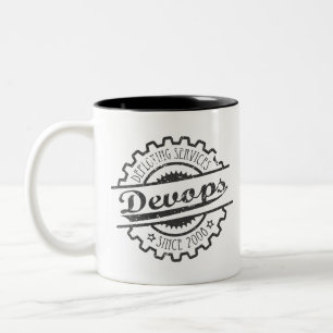 Vintage Devops Two-Tone Coffee Mug