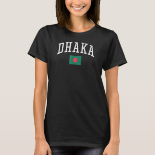Vintage Dhaka Bangladesh Country Flag Souvenir Vac T-Shirt