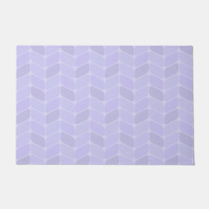 Vintage Diagonal Rectangles Lavender Doormat