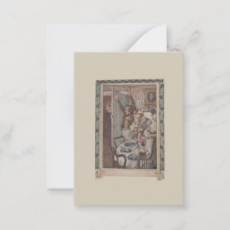 Vintage Dickens Scrooge Comes to Dinner Gift Card