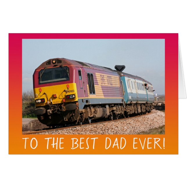Vintage diesel engine Father's Day personalised (Front Horizontal)