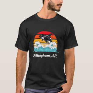 Vintage Dillingham AK Distressed Orca Killer Whale T-Shirt