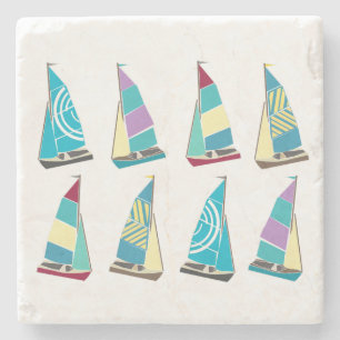 Vintage Dinghies Stone Coaster
