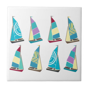 Vintage Dinghies Tile