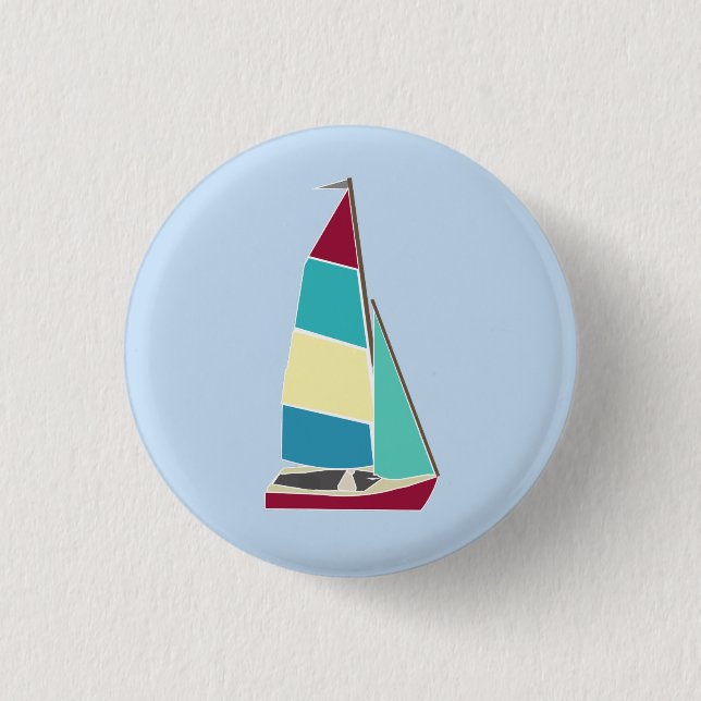Vintage Dinghy 1 3 Cm Round Badge (Front)