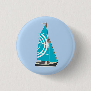 Vintage Dinghy 4 3 Cm Round Badge