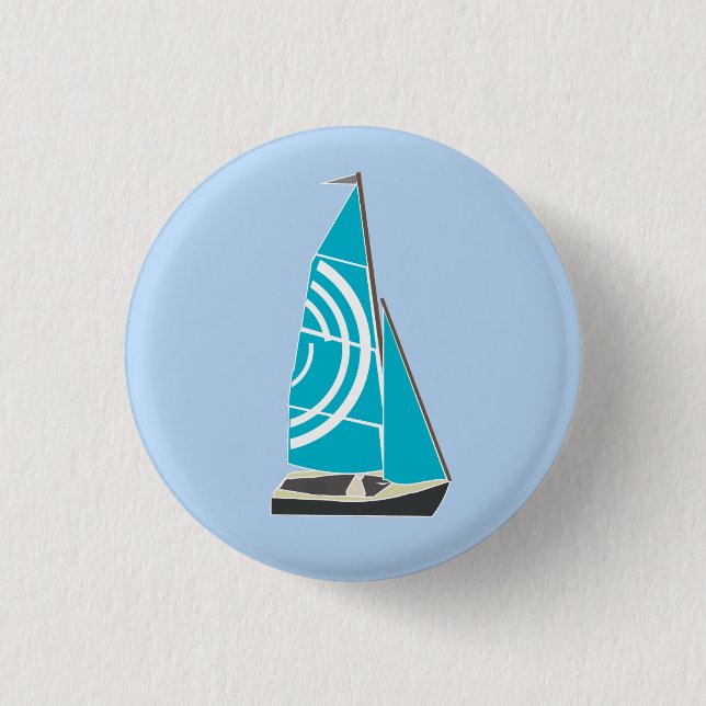 Vintage Dinghy 4 3 Cm Round Badge (Front)