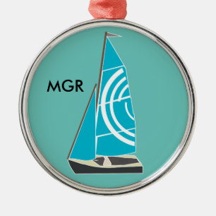 Vintage Dinghy Metal Ornament