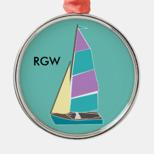 Vintage Dinghy Metal Ornament