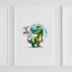Vintage Dinosaur Delight Poster